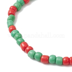 Christmas Series Alloy Enamel Charm Bracelets&nbsp;BJEW-TA00659
