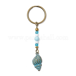 Alloy Conch Pendant Keychains&nbsp;KEYC-JKC01225-05