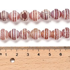 Dyed Natural Weathered Agate Beads Strands&nbsp;G-G203-04