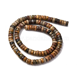 Natural Picasso Jasper/Polychrome Jasper Beads Strands&nbsp;G-L624-I15-3x6mm