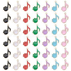 70Pcs 7 Colors Alloy Enamel Pendants&nbsp;ENAM-TA0003-70