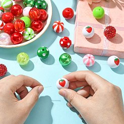 DIY Bubblegum Bracelet Pendant Decoration Making Kit for Strawberry Theme&nbsp;MACR-CJC0005-01