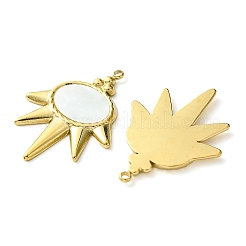 Ion Plating(IP) 304 Stainless Steel Pave Shell Pendants&nbsp;FIND-Z028-08G