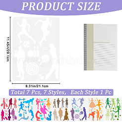 Plastic Drawing Painting Stencils Templates&nbsp;DIY-GF0010-01A