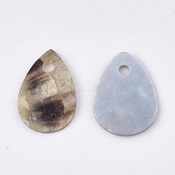 Natural Akoya Shell Charms&nbsp;X-SHEL-T012-40