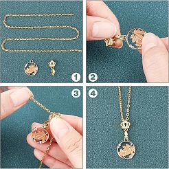 16Pcs 4 Style Brass Micro Pave Cubic Zirconia Ice Pick Pinch Bails&nbsp;ZIRC-FH0001-08