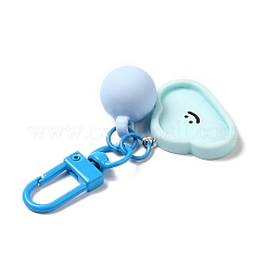 Cartoon Smiling Face Acrylic Pendant Keychain&nbsp;KEYC-D017-01C