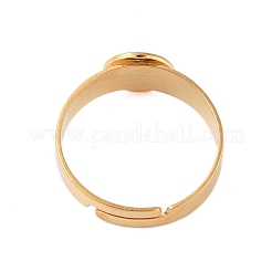 Adjustable 304 Stainless Steel Finger Rings Components&nbsp;X-STAS-F149-21G-B