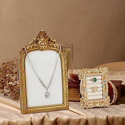 2Pcs 2 Styles TPR Covered with Velvet Necklace & Ring Display Photo Frames Sets&nbsp;ODIS-SP0001-13
