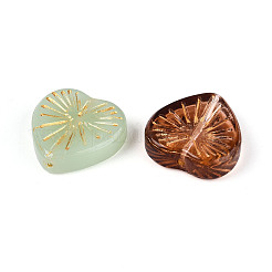 Baking Paint Transparent Glass Beads&nbsp;X-DGLA-N018-12