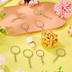 60Pcs 6 Styles Iron Split Key Rings&nbsp;FIND-TA0008-13