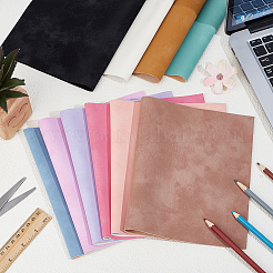 10Pcs 10 Colors Frosted PVC Imitation Leather Fabrics&nbsp;DIY-CL0001-71B
