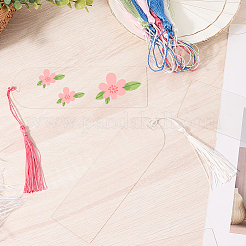 20Pcs Transparent Blank Acrylic Bookmarks&nbsp;DIY-CP0012-46