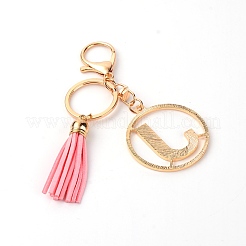 Alloy Rhinestone Keychain&nbsp;KEYC-WH0018-35J