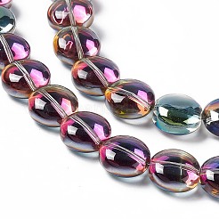 Electroplate Glass Beads Strands&nbsp;EGLA-L033-FR