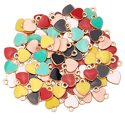 100Pcs Alloy Enamel Charms&nbsp;ENAM-SP0001-06
