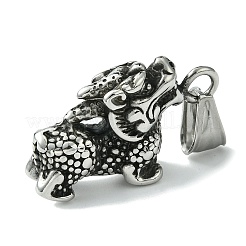 Retro 304 Stainless Steel Pendants&nbsp;STAS-G331-07AS