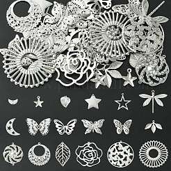 36Pcs 18 Styles Iron Pendants&nbsp;IFIN-TA0001-80