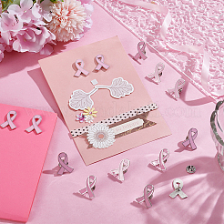 30Pcs AIDS/Breast Cancer Awareness Ribbon Enamel Pins&nbsp;JEWB-UN0001-07