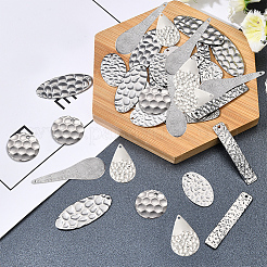 36Pcs 6 Style 304 Stainless Steel Pendants&nbsp;STAS-SC0003-66