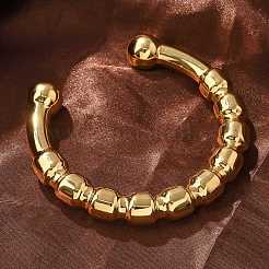 304 Stainless Steel Cuff Bangles&nbsp;BJEW-S161-01G