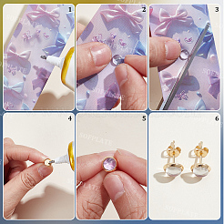 40Pcs 304 Stainless Steel Stud Earring Settings&nbsp;DIY-SP0007-46D