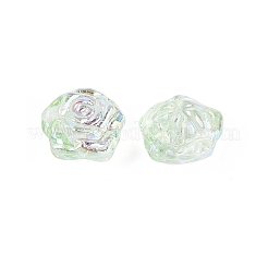Electroplate Transparent Glass Beads Strands&nbsp;EGLA-N056-02A-09