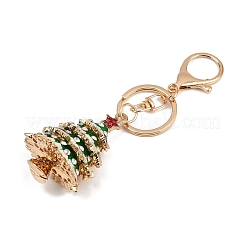 Christmas Tree Alloy Rhinestone Pendant Decoration Keychains&nbsp;KEYC-B019-01