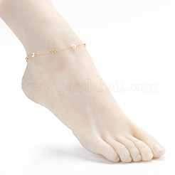 Brass Curb Chain Anklets&nbsp;AJEW-AN00418