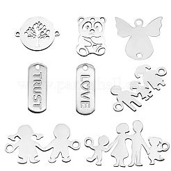 201 Stainless Steel Pendants&nbsp;STAS-SZ0001-14P