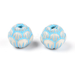 Painted Opaque Acrylic Beads&nbsp;OACR-T029-02H