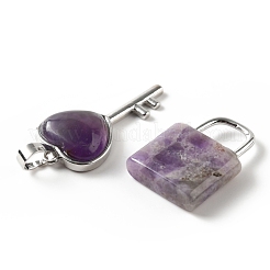 Natural Amethyst Pendants&nbsp;G-E580-01P-09