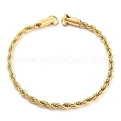 304 Stainless Steel Twisted Bracelet Makings&nbsp;STAS-P333-20G