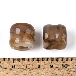 Two Tone Opaque Acrylic Beads&nbsp;OACR-N157-03