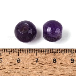 Natural Amethyst European Beads&nbsp;G-Q602-09A-01
