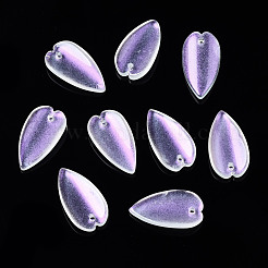 Transparent Spray Painted Glass Pendants&nbsp;GGLA-S054-013B-02