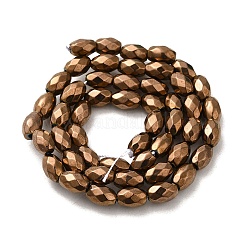 Electroplated Strong Magnetic Synthetic Hematite Beads Strands&nbsp;G-P518-02I