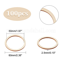 Unfinished Wooden Linking Rings&nbsp;WOOD-NB0001-98A