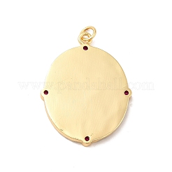 Brass Micro Pave Cubic Zirconia Pendants&nbsp;ZIRC-E006-01G-M