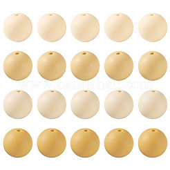 40Pcs 4 Colors Round Silicone Focal Beads&nbsp;SIL-TAD0001-02F