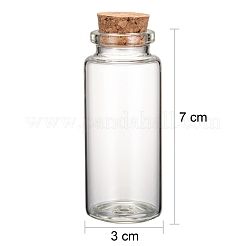 Glass Jar Glass Bottles Bead Containers&nbsp;AJEW-S074-02G