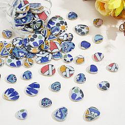 500G 4 Colors Mosaic Tiles Porcelain Cabochons&nbsp;DIY-SP0007-87