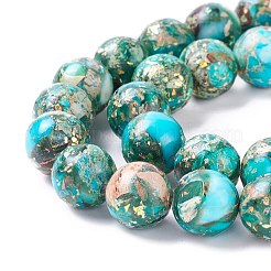 Assembled Natural Imperial Jasper & Synthetic Opal Beads Strands&nbsp;G-K317-A26-01