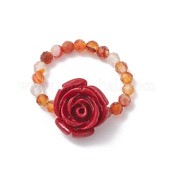 Natural Carnelian Finger Rings&nbsp;RJEW-TA00212