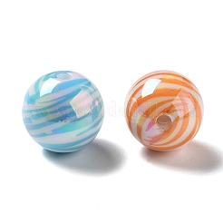 UV Plating Iridescent Acrylic Beads&nbsp;MACR-D032-03