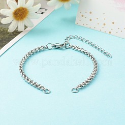Tarnish Resistant 304 Stainless Steel Wheat Chains Bracelet Making&nbsp;AJEW-JB01040