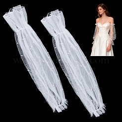 Polyester Detachable Mesh Puff Sleeves&nbsp;AJEW-WH0485-43A