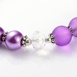 Lovely Frosted Glass Beaded Bracelets&nbsp;BJEW-JB01838
