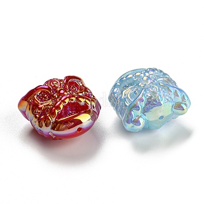 Iridescent Plating Acrylic Beads&nbsp;MACR-K353-29-1