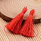 Nylon Thread Tassel Big Pendant Decorations, Red, 43x6mm